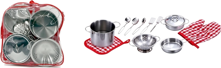Utensilios de cocina metálicos infantiles PLEJO