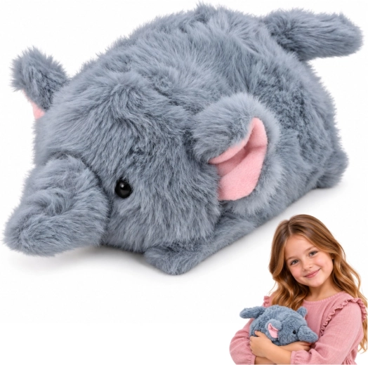 Elefantito de peluche gris de 16 cm