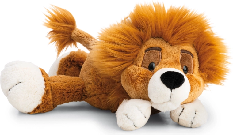 León de peluche Nici King Kimari 20 cm tumbado