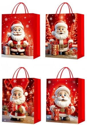 Bolsa de regalo navideña