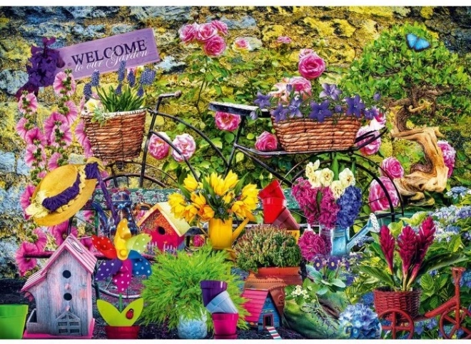 Puzzle «Bienvenidos a nuestro jardín» 1000 piezas BLUEBIRD