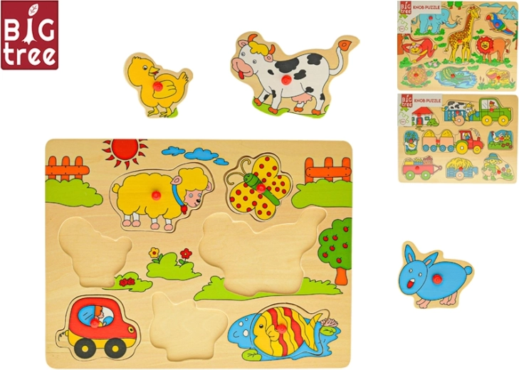 Encajable de madera Big Tree 30 × 22,5 cm, 3 diseños