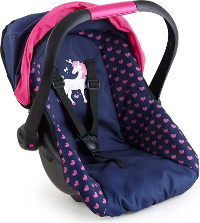 Silla de coche para muñecas Bayer con capota - 1 unidad