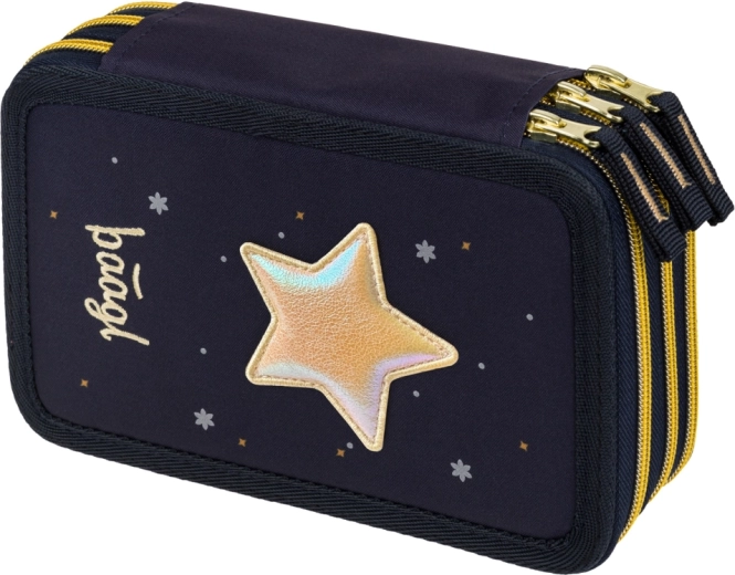 Estuche escolar de tres pisos Unicorn Gold BAAGL