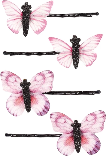 ¡Souza! Pinzas para el cabello Aaltje con mariposas - 4 uds.