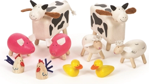 Animales de granja Tidlo – figuras de madera
