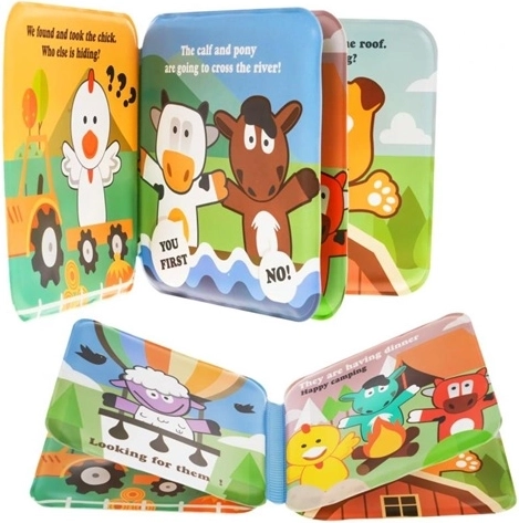 Libro de baño para los más pequeños con animales de granja