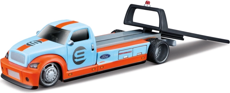 Maisto Flatbed 2019 Ford GT Heritage Edition azul claro 1:64