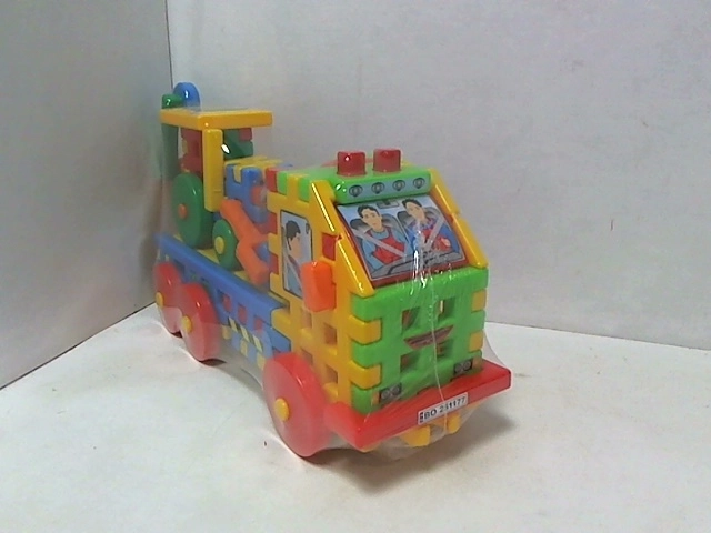 Juego de construcción: camión con excavadora