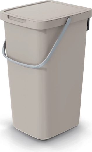 Papelera 25 l marrón claro SYSTEMA Q Collect