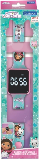 Reloj digital infantil con alarma La casa de muñecas de Gabby LEXIBOOK