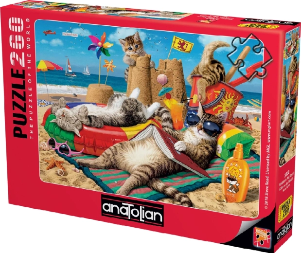 Puzzle Anatolian Gatos en la playa, 260 piezas