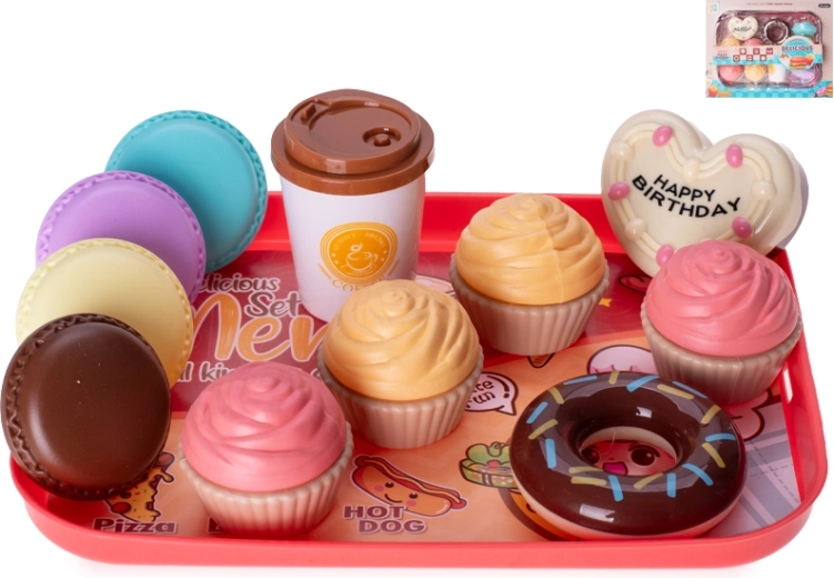 Set de repostería con bandeja 22 × 16 cm, 11 piezas