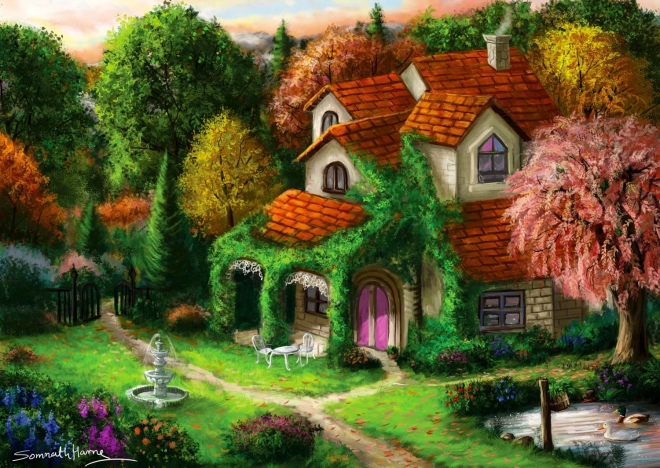 ENJOY cabaña en el bosque – puzzle de 1000 piezas