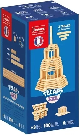Jeujura construcción de madera Técap 3XL (100 piezas)