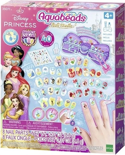 Aquabeads Disney Princess estudio para decorar uñas