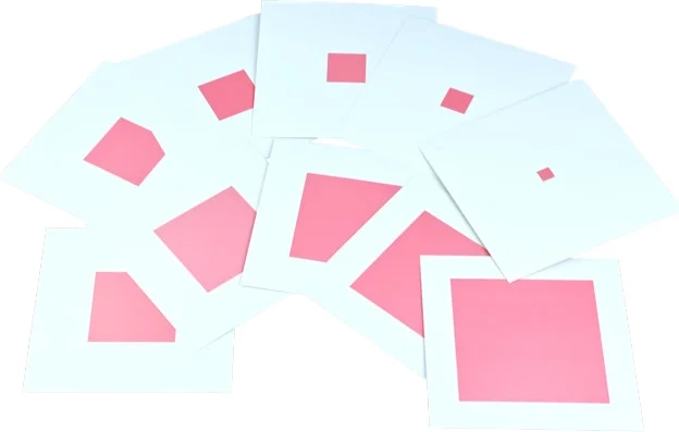 Moyo Montessori tarjetas de control para la torre rosa