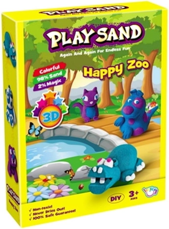 Arena cinética sensorial 3D – animalitos, set para juego creativo