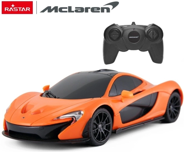 Coche RC Rastar McLaren P1 teledirigido 1:24 naranja