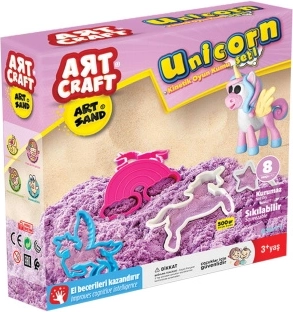 Arena cinética Art craft unicornio 500 g - 1 pieza