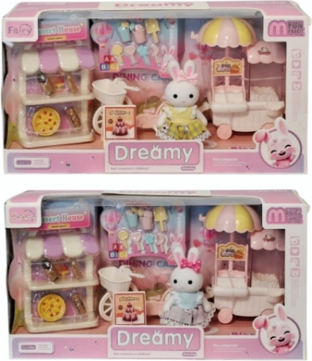Conejito con accesorios para pastelería - 1 unidad