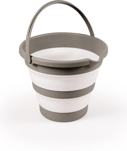 Cubo plegable para bañar bebés, gris, 31,5 × 31,5 × 25 cm