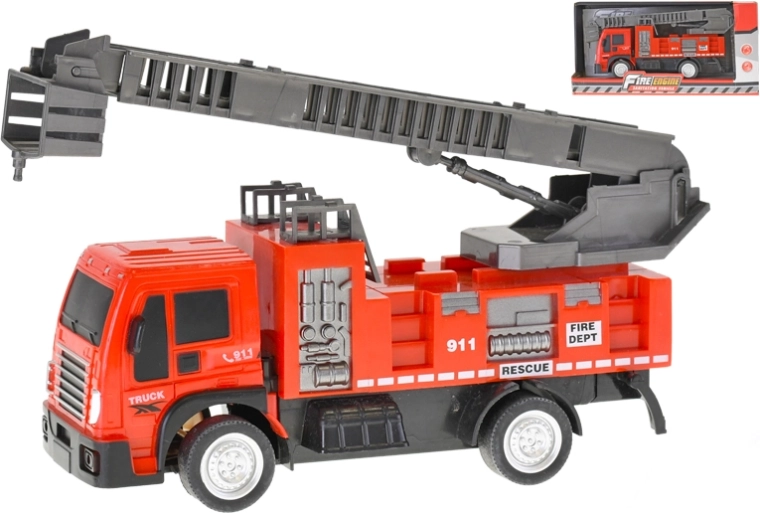 Camión de bomberos de 20,5 cm con volante de inercia y escalera extensible y giratoria