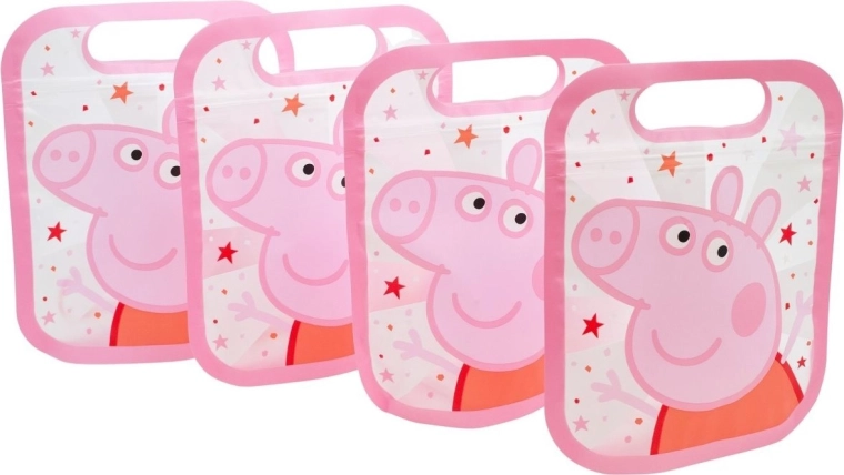 Juego de bolsas resellables PEPPA PIG – 4 unidades
