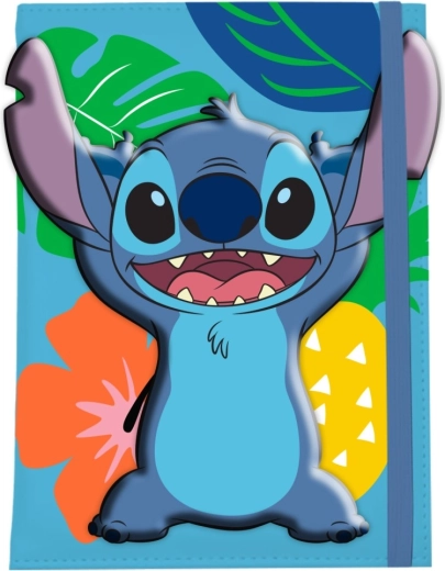 Bloc premium 3D Lilo y Stitch A5 azul