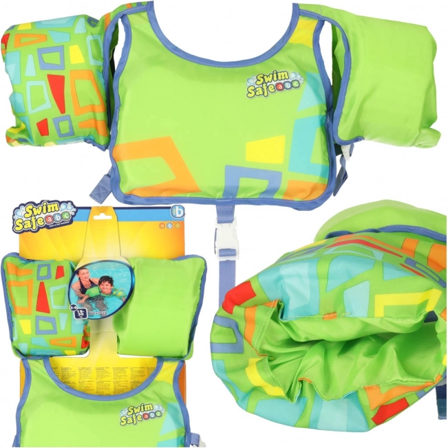 Chaleco de natación infantil Bestway para 3-6 años, 19-30 kg, verde