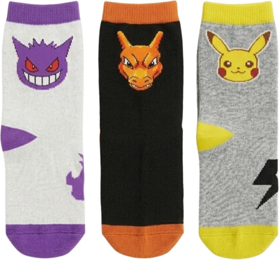 Set de 3 pares de calcetines Pokémon - 3 pares