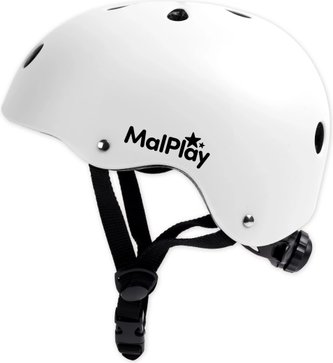 casco ciclista infantil SafeKiddo blanco