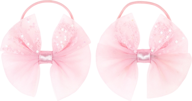 Souza! Gomas para el cabello Rohde con lazo rosa - 2 unidades