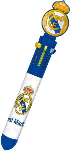 Bolígrafo multicolor del Real Madrid con adorno 3D - 1 unidad