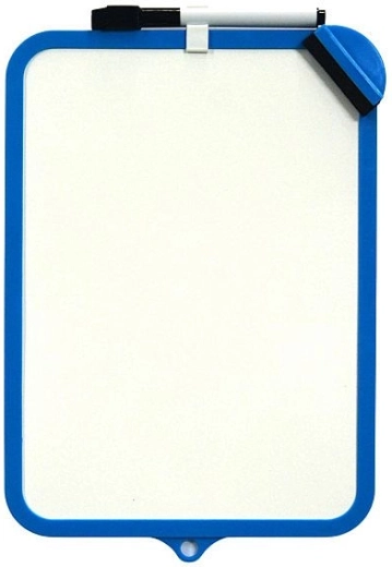 Pizarra borrable de doble cara CONCORDE 19 × 29 cm azul