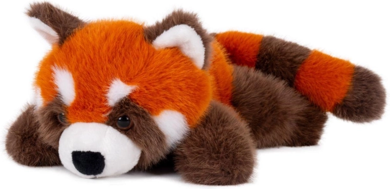 Panda roja de peluche tumbada 17 × 37 cm