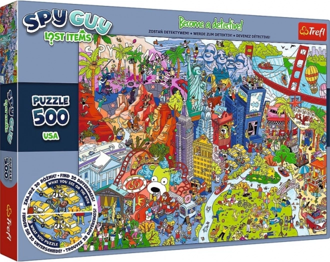 Puzzle Spy Guy Objetos perdidos USA 500 piezas