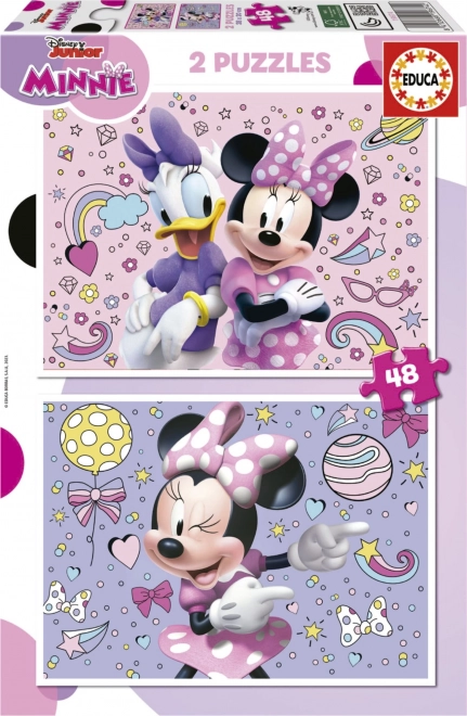 Educa puzzle Minnie 2×48 piezas