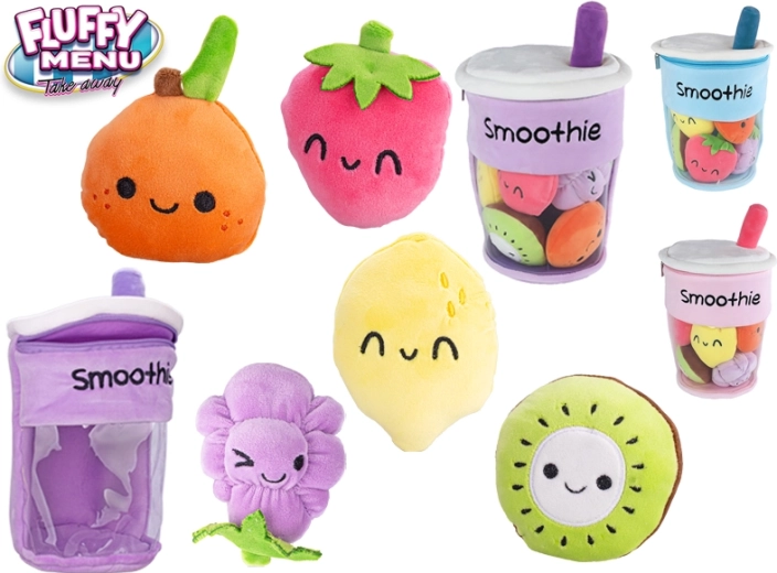 Vaso de smoothie de peluche con frutas 33 cm – Fluffy Menu