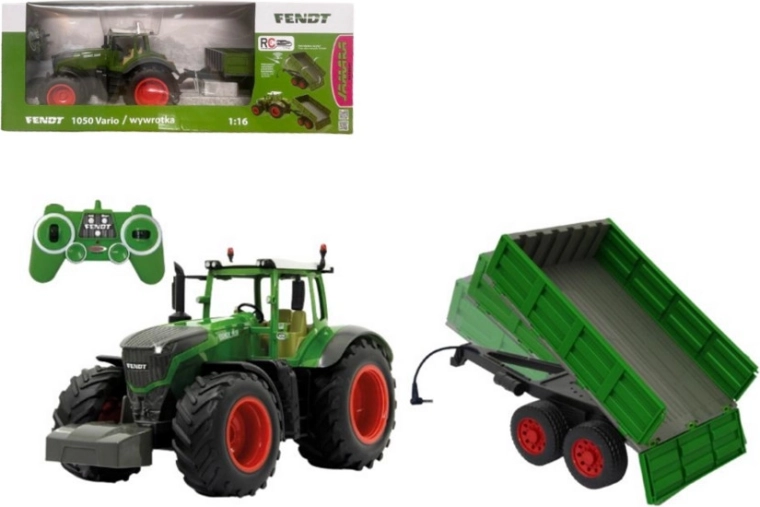 Tractor RC Fendt 1050 Vario 1:16 con remolque Jamara