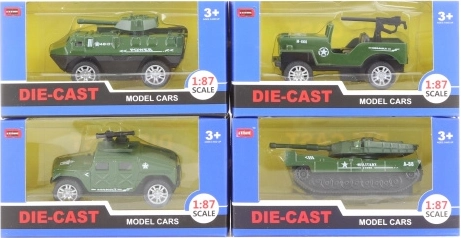 Coche militar metálico 1:87