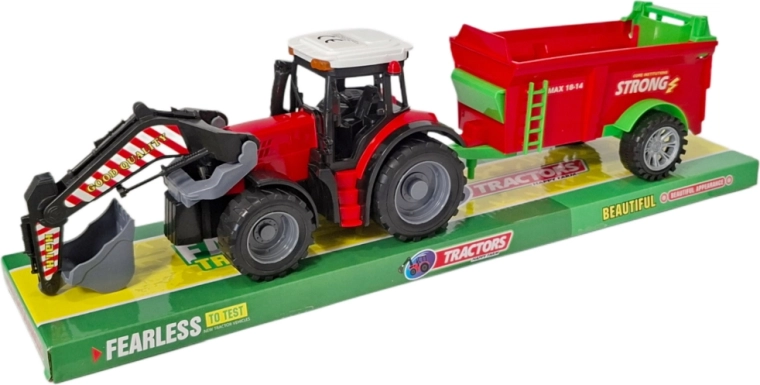 Tractor con remolque y cargador frontal: set para pequeños granjeros