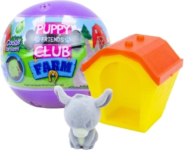 Puppy Club Farm Animals figura de animal doméstico en cápsula 50 mm