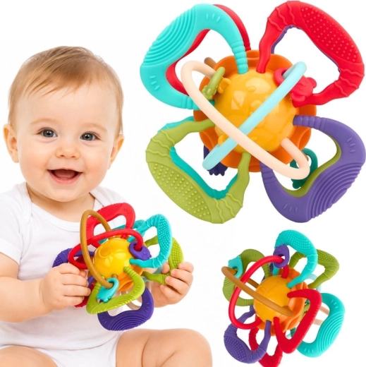 Woopie Baby mordedor con pelota sensorial para bebés