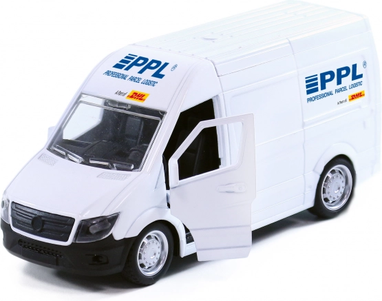 Coche metálico PPL con puertas abatibles