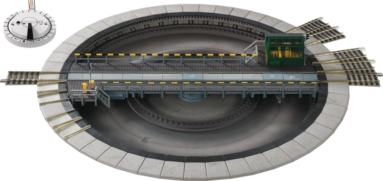 Placa giratoria eléctrica Fleischmann con conmutador 310 mm