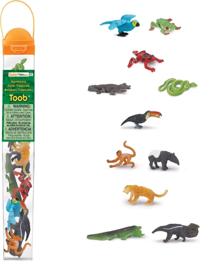 Safari Ltd. Toobs tubo – vida en la selva tropical