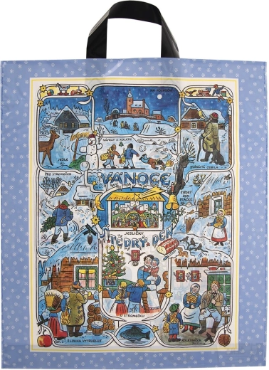 Bolsa de plástico con motivo J. Lada 40 × 46 cm