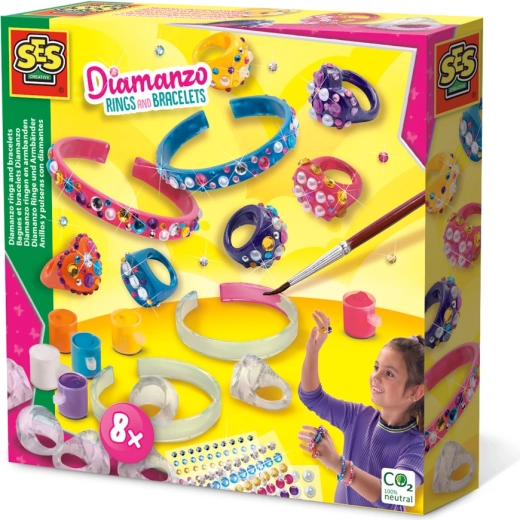SES Creative Diamanzo anillos y pulseras set creativo
