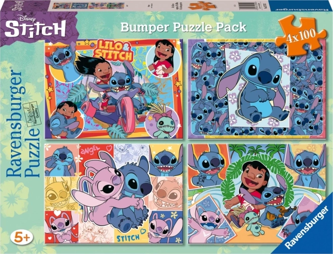 Puzle Disney Stitch 4x100 piezas